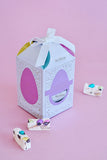 WHITE CHOCOLATE, SPECKLED EGG NOUGAT GIFTBOX