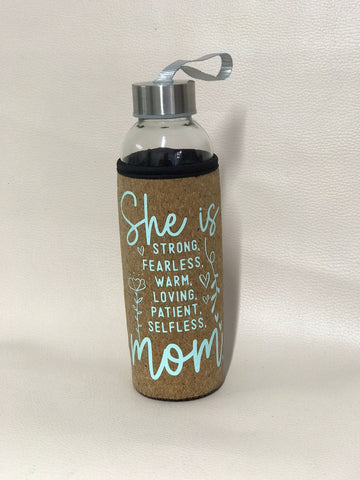 200ml Glass Bottle With Cork Sleeve