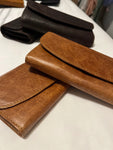 Lady's Leather Purse - Clip Closure