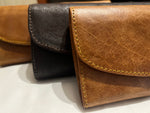 Lady's Leather Purse - Clip Closure