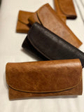 Lady's Leather Purse - Clip Closure