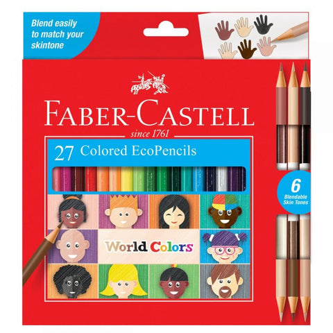 FABER-CASTELL WORLD COLOURS ECO PENCILS