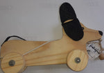 Hustle & Heart:  Wooden Pull Dog Toy