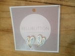 Gold and White Ceramic Heart