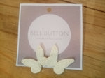 White Butterfly Studs