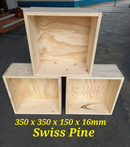 Swiss Pine Storage Boxes