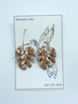 Otto Jewellery Gold Leaf Drop Earrings