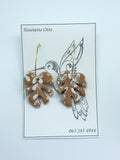 Otto Jewellery Gold Leaf Drop Earrings