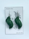 Otto Jewellery Silver Twisted Drop Earrings