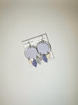 Otto Jewellery Dream Catcher Silver & Purple Earrings