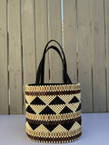 Hand Beaded Basket Bag