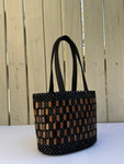 Hand Beaded Basket Bag