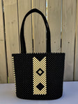 Hand Beaded Basket Bag