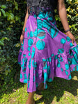 Zip & Zen - Purple & Blue Ethnic Skirt