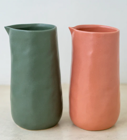 Ceramic stone handless jug