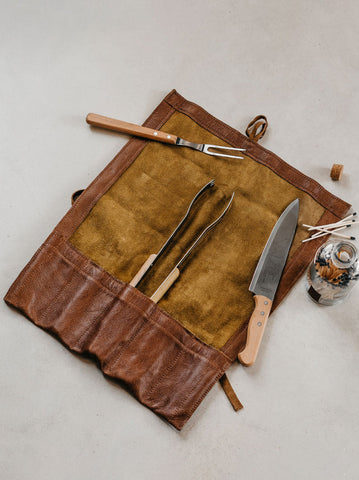 Handcrafted Genuine Leather Braai Set (set of 3)
