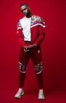 Mens - Mehluli Red Tracksuit Set