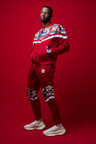 Mens - Mehluli Red Tracksuit Set