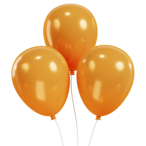 Orange Helium Balloons