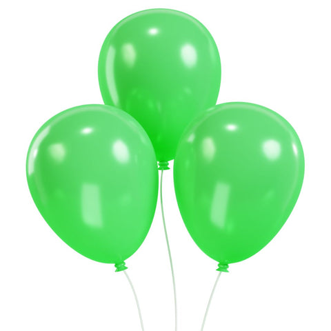 Green Helium Balloons