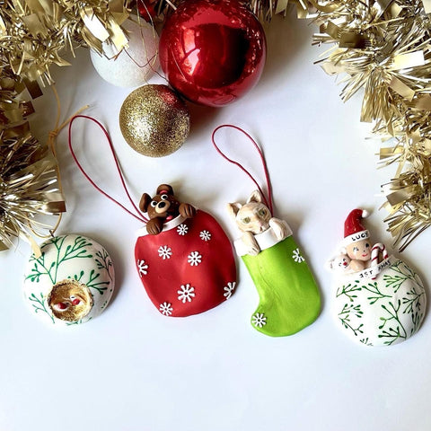 Hue & Me - Santa & Pet Christmas Ornaments