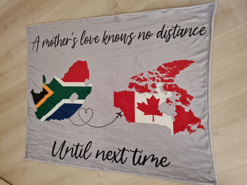 Personalised Immigration/Farewell Blanket