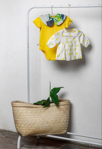 Bownanas - Babies Yellow Polka Dot Dress