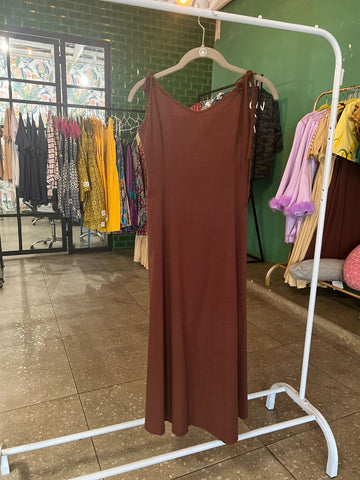 Bownanas- Women's Summer Brown Dress