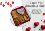 'I Love You' Chocolate Slab