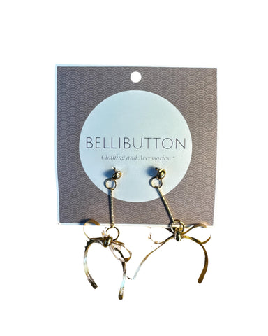 Bow tied Golden earrings