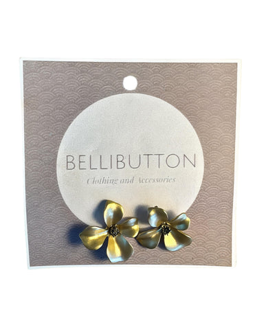 Gold Flower Earrings