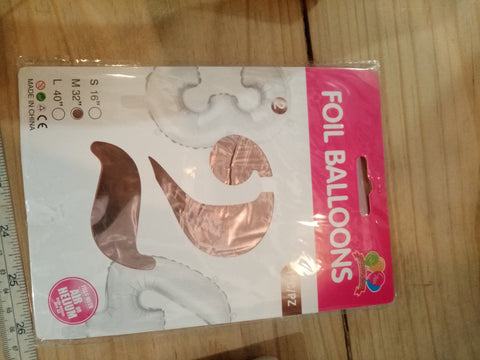Packaged Balloons - Foil Numbers 1-5