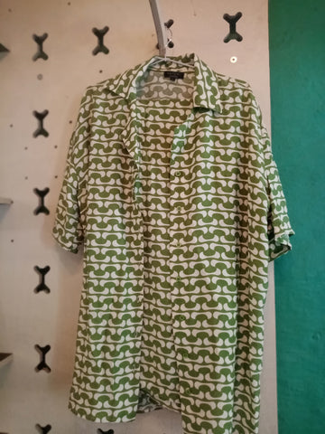 Green and White Shirt and Trouser