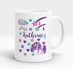 Personalised Rainbow and Unicorn Mug