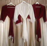 Plain & Lace Edged Dressing Gowns