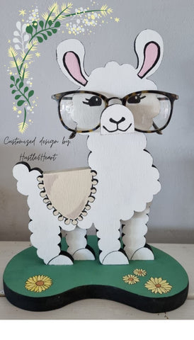 Hustle & Heart: Wooden Figurines - Lehani Llama Specs holder