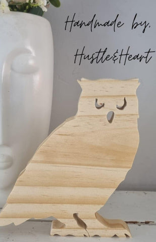 Hustle & Heart: Wooden Figurines - Owl