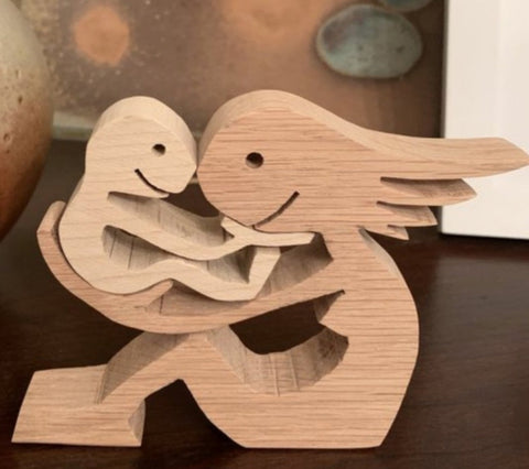 Hustle & Heart: Wooden Figurines - Mother & Baby