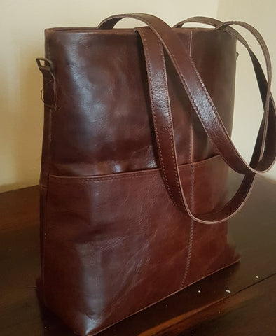 Ladies Leather Shopper Bag