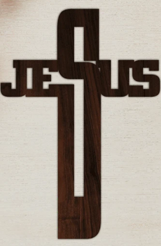 Designinc - Jesus Word Cross