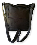 Long/Short Sling Brown Leather Bag