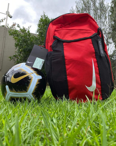 Limited Edition Red Nike bag & Soccer Ball