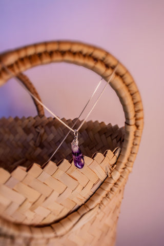 Amethyst - Semi Precious Polished Pendant