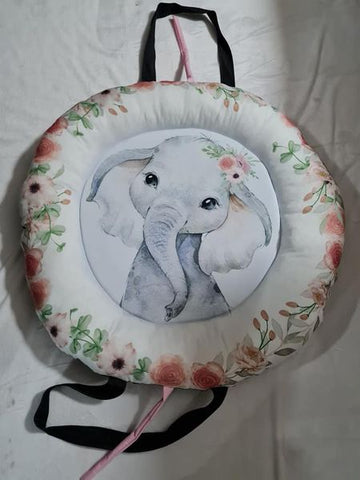 Round baby feeding cushion or snuggle pod