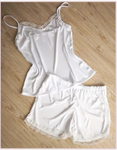 Plain & Lace Edged Camisole PJ's