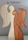 Hustle & Heart: Wooden Figurines - Angels in love