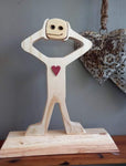 Hustle & Heart: Wooden Figurines - Where is my mind?