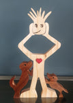 Hustle & Heart: Wooden Figurines - Where is my mind?