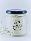 Fragranced Candles:  Glass Jar - 290ml