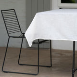 White Linen Tablecloth